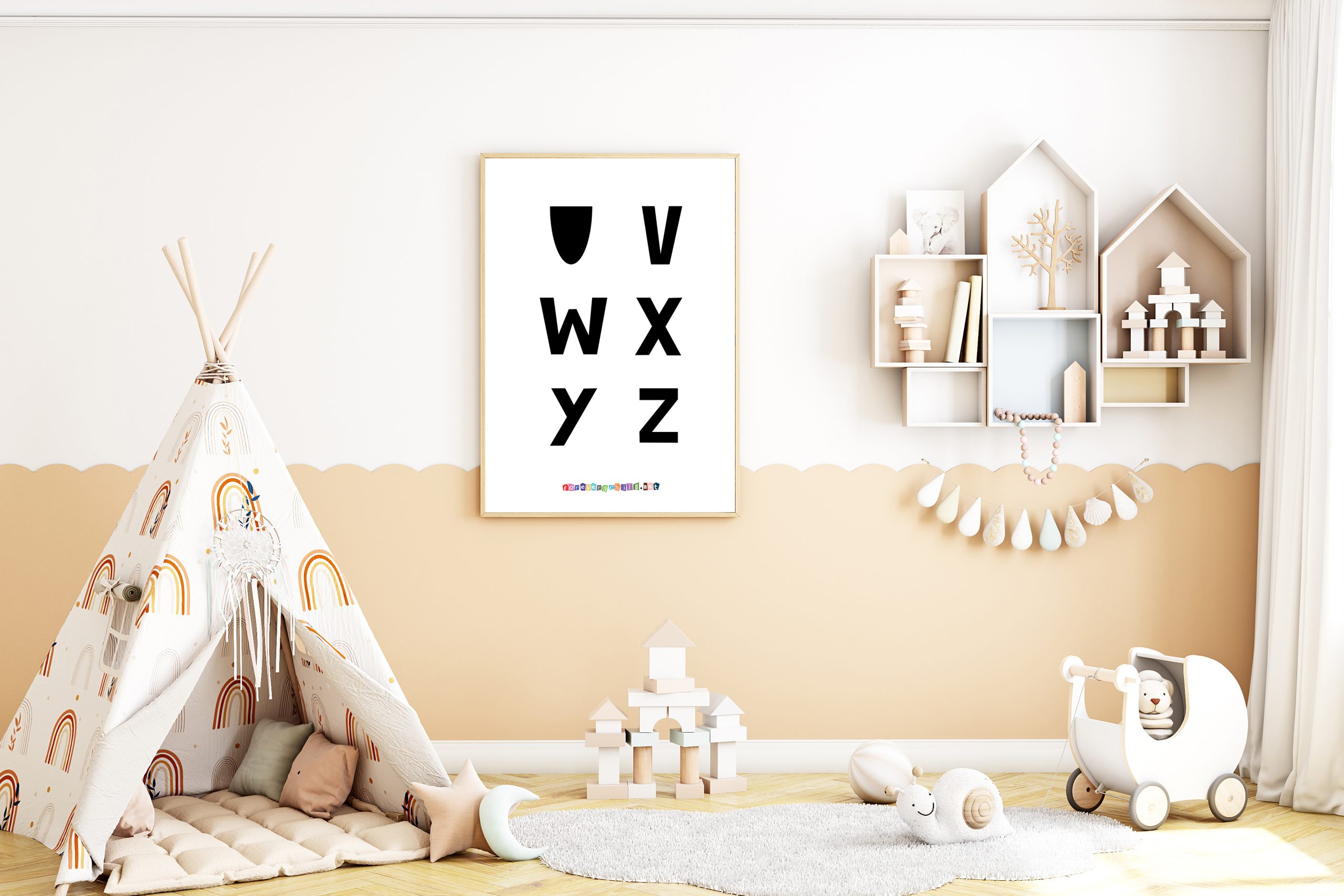 Scandinavian Alphabet Poster 5 18×24