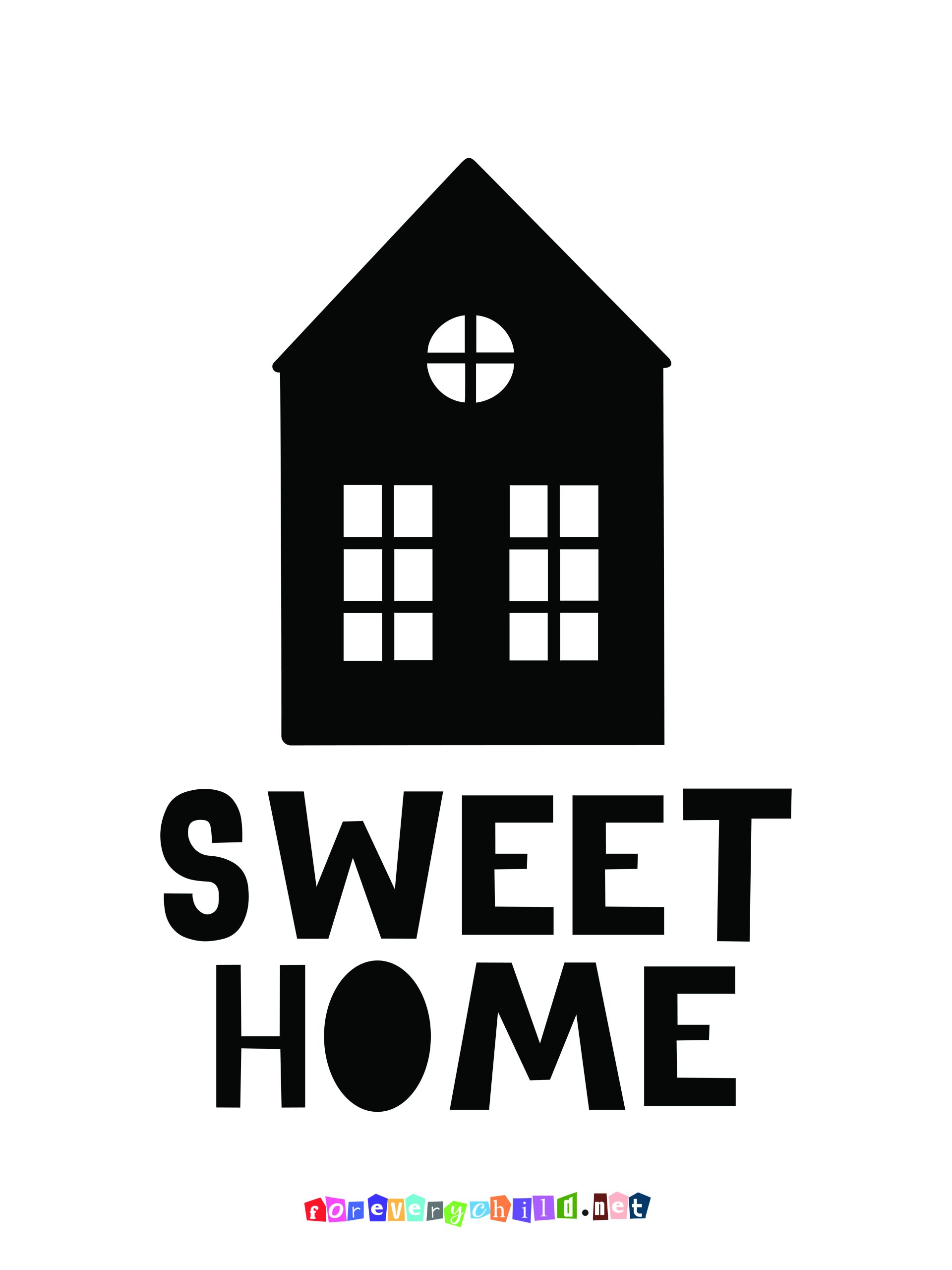 Scandinavian Home Sweet Home Poster 18×24