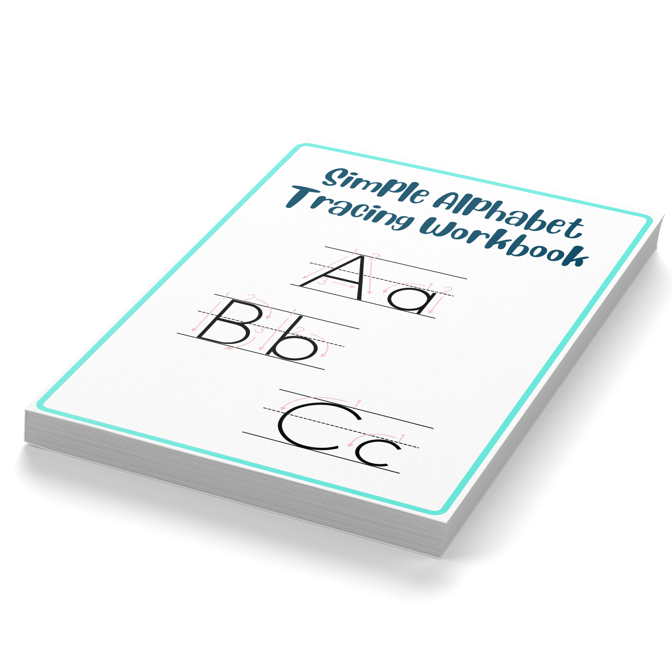 Simple Alphabet Tracing Workbook
