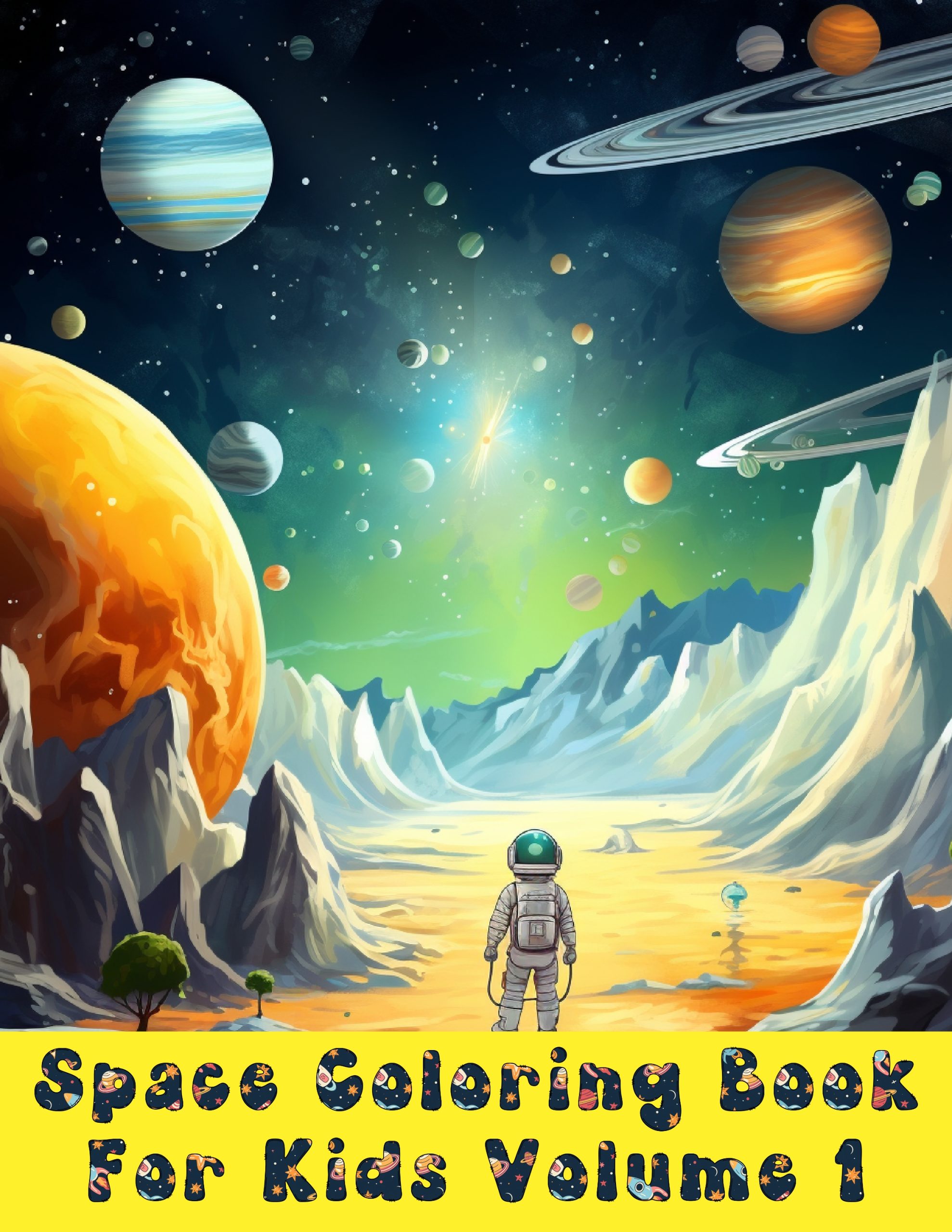 Space Coloring Book For Kids Volume 1