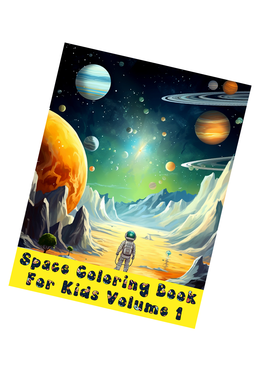 Space Coloring Book For Kids Volume 1