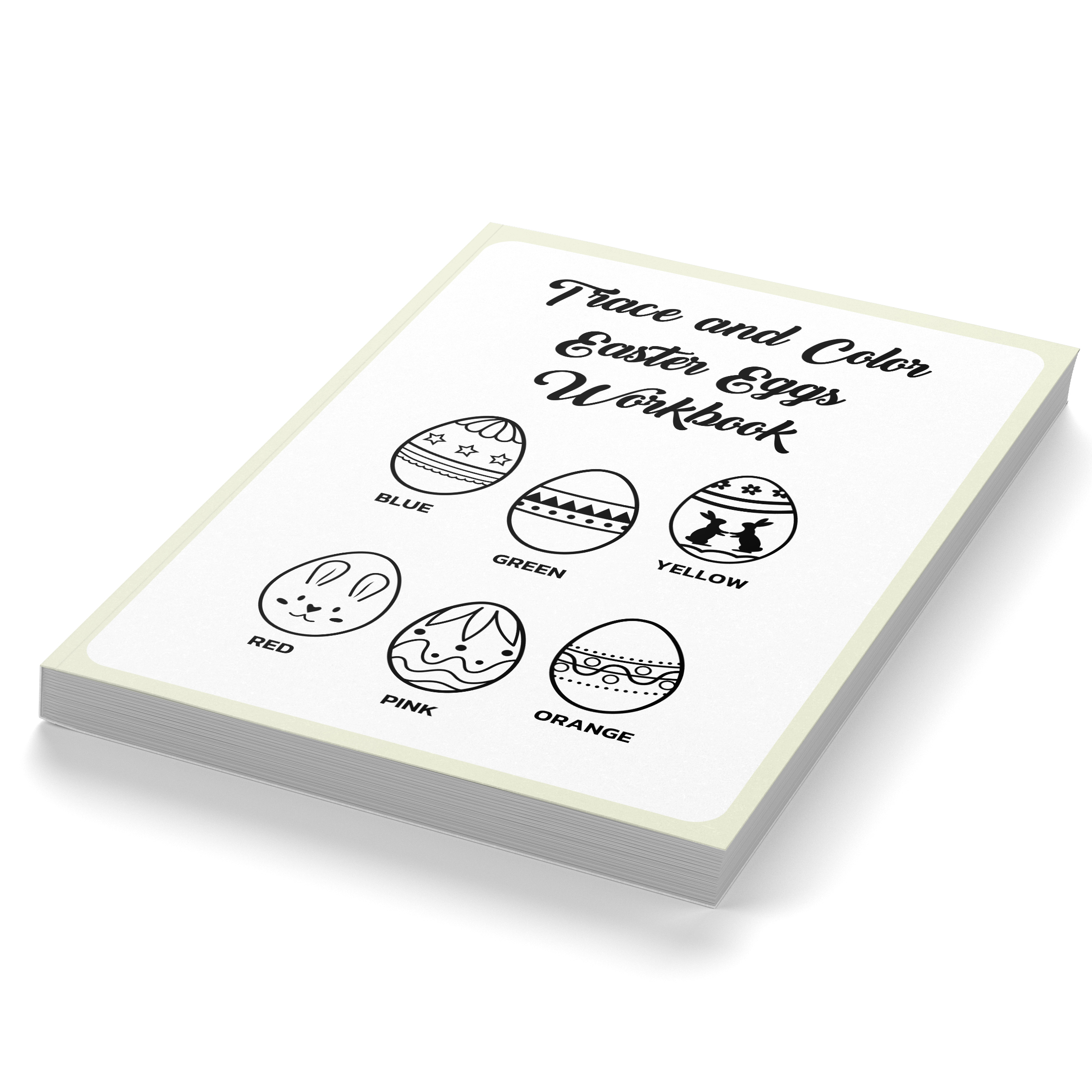 Trace and Color Easter Eggs Workbook