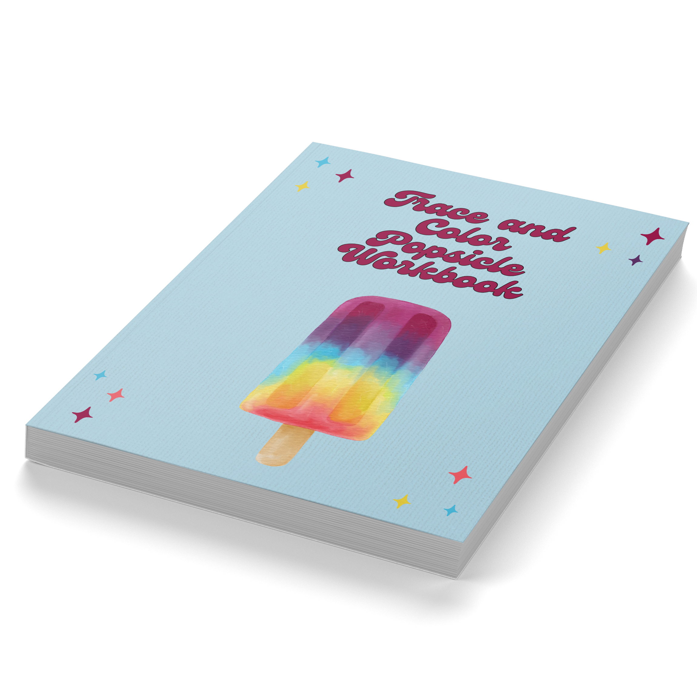 Trace and Color Popsicle Workbook