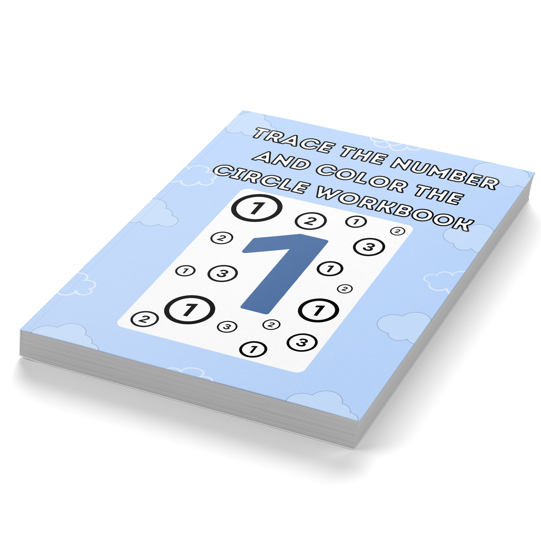 Trace the Number and Color the Circle Workbook