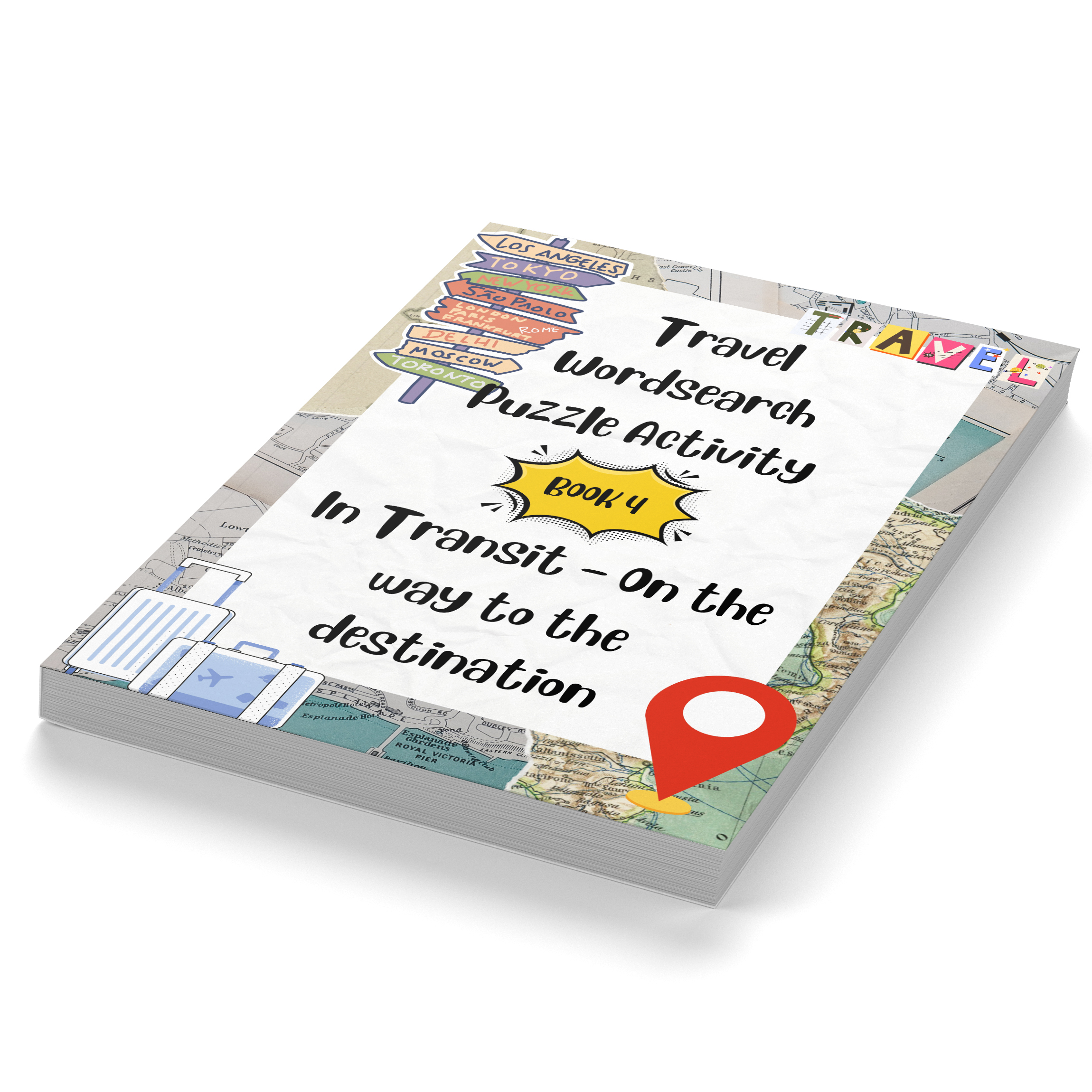 Travel Wordsearch Puzzle Activity Book 4. In Transit – On the way to the destination