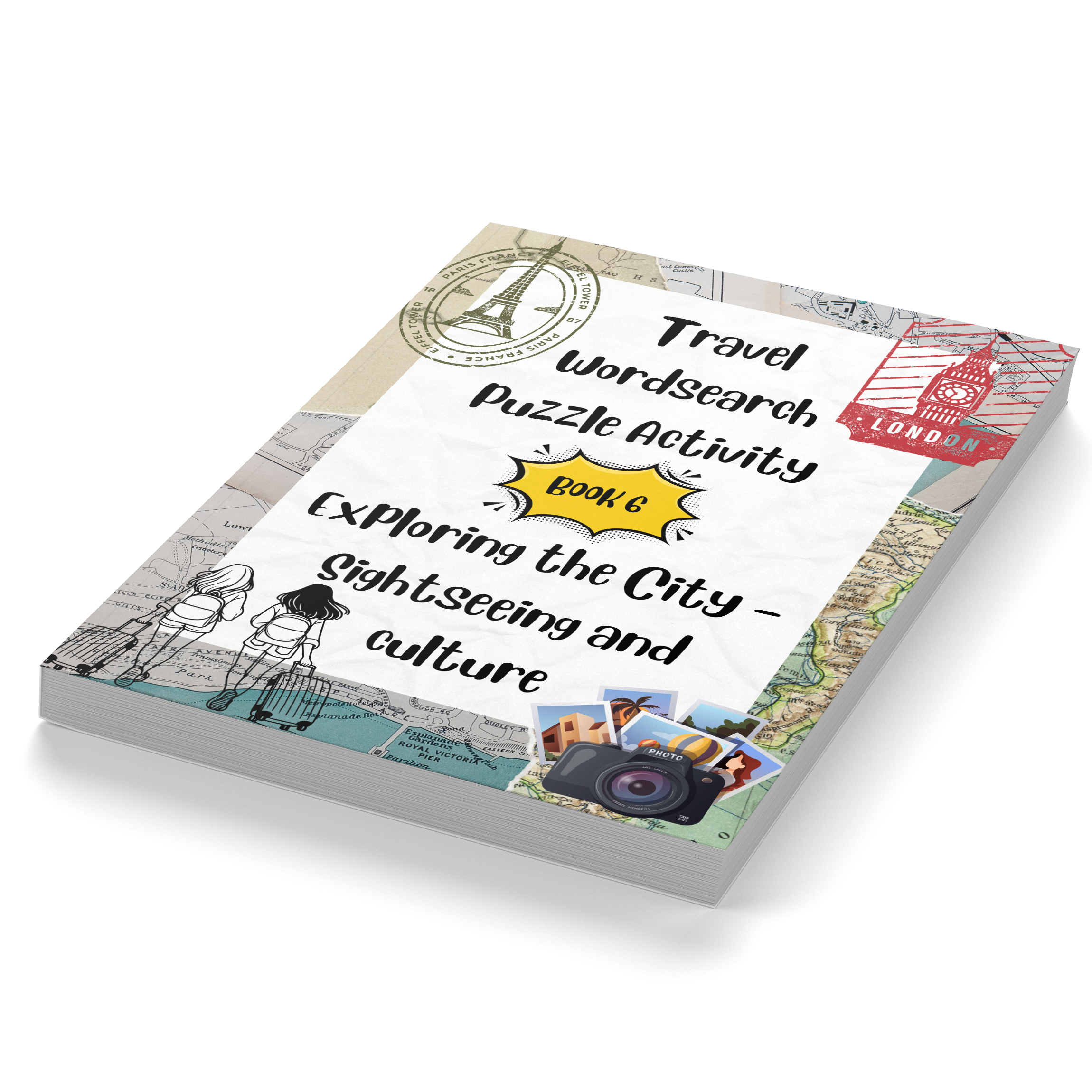 Travel Wordsearch Puzzle Activity Book 6. Exploring the City – Sightseeing and culture