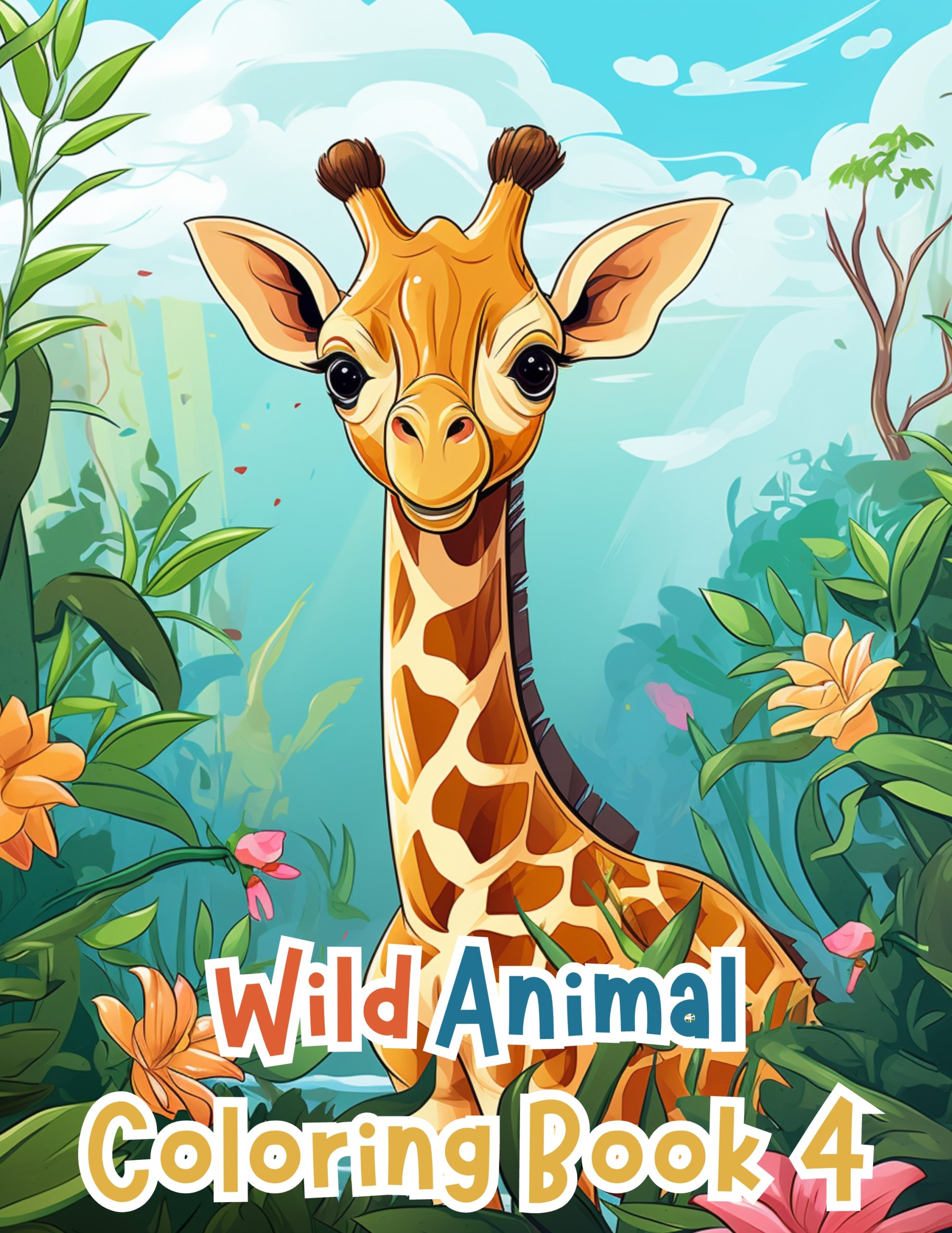 Wild Animal Coloring Book 4