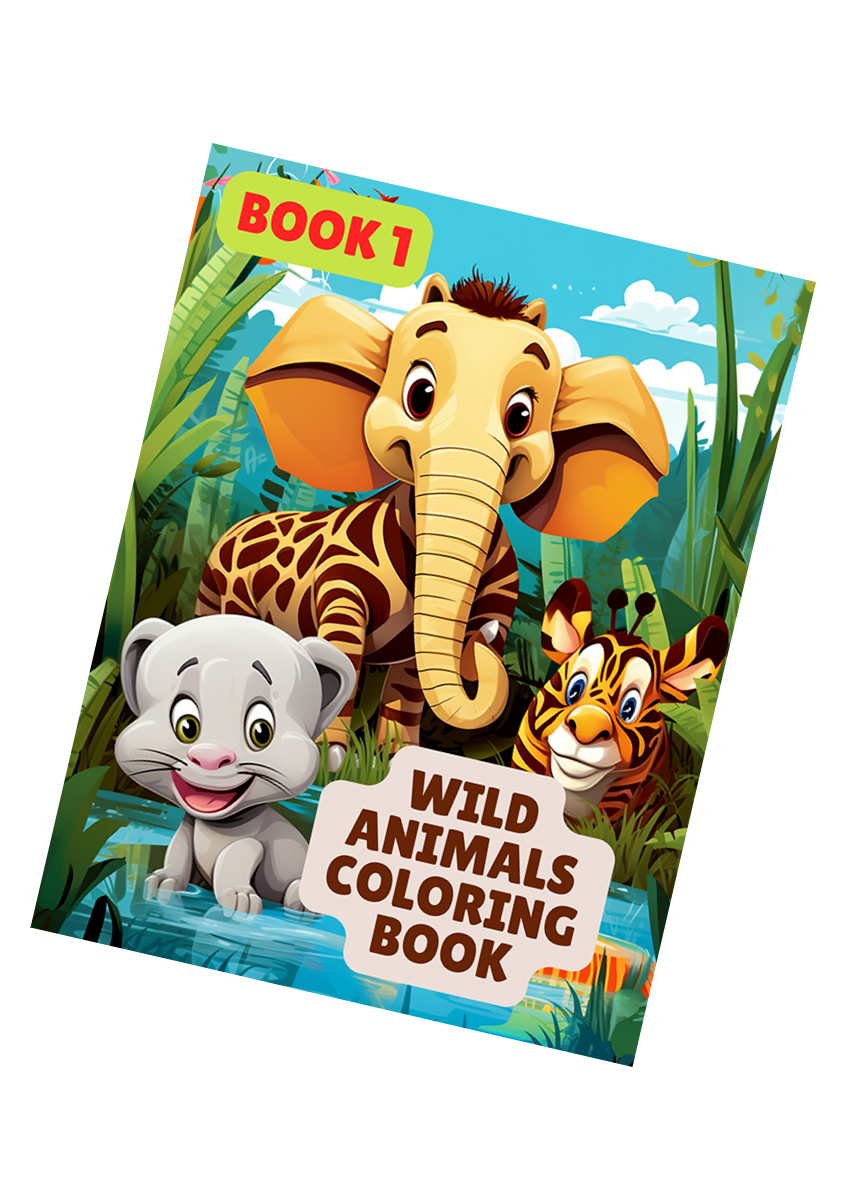 Wild Animals Coloring Book 1
