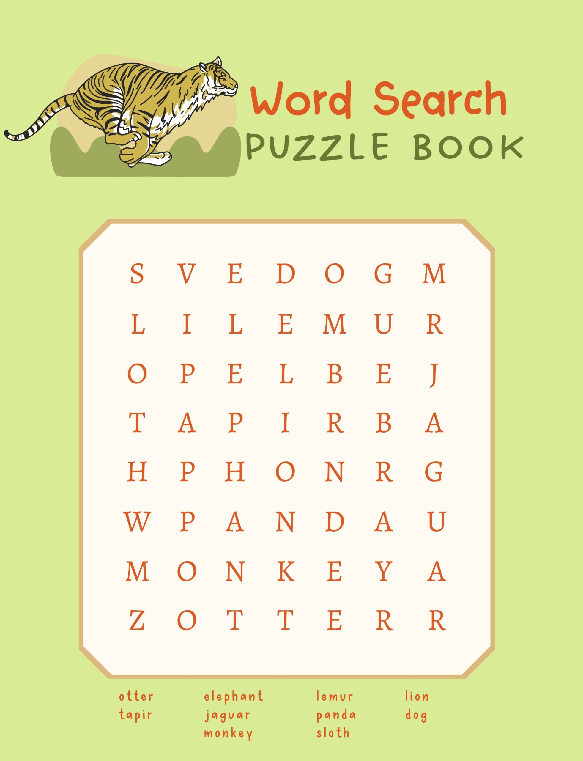 Word Search Puzzle Book