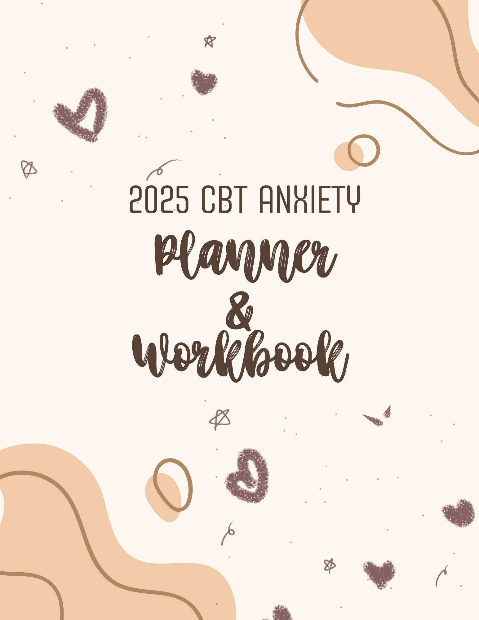 2025 CBT Anxiety Workbook and Journal