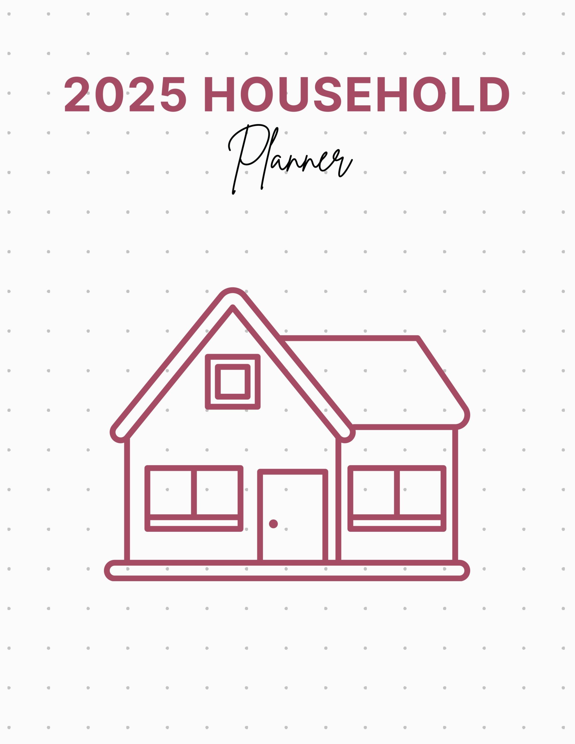 2025 Household Planner