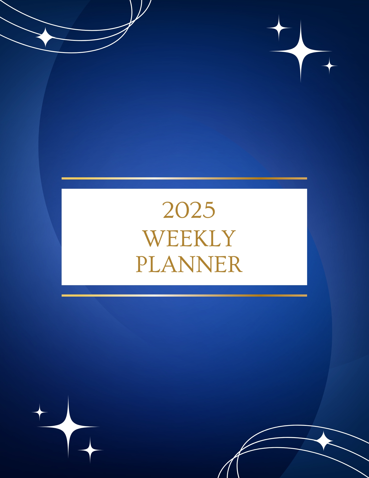 2025 Weekly Planner 6×9