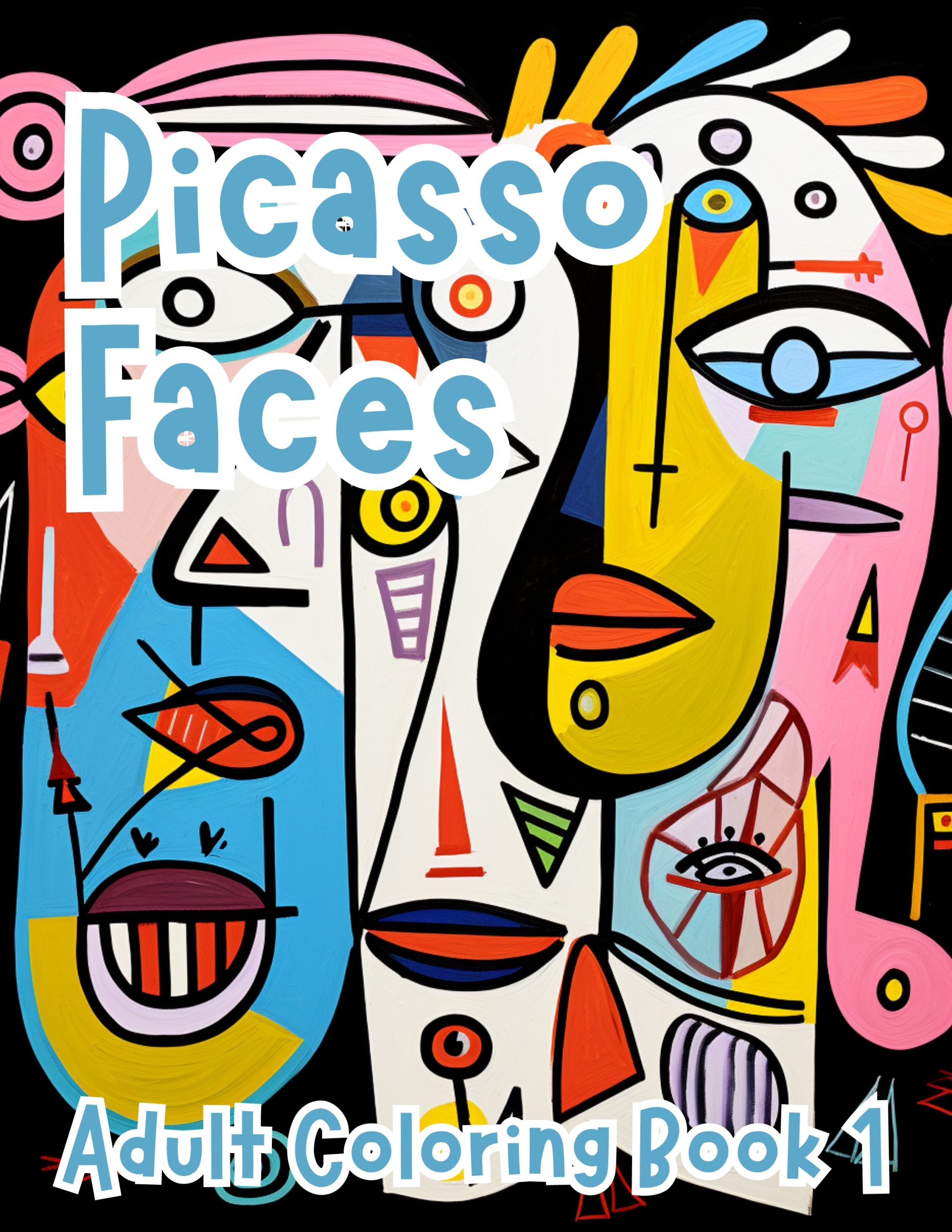 Picasso Faces Coloring for Adults Book 1