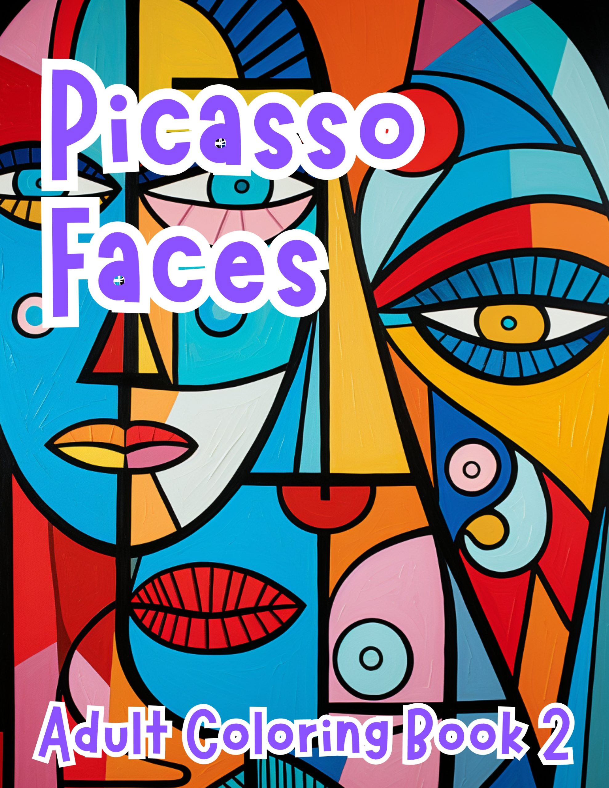 Picasso Faces Coloring for Adults Book 2
