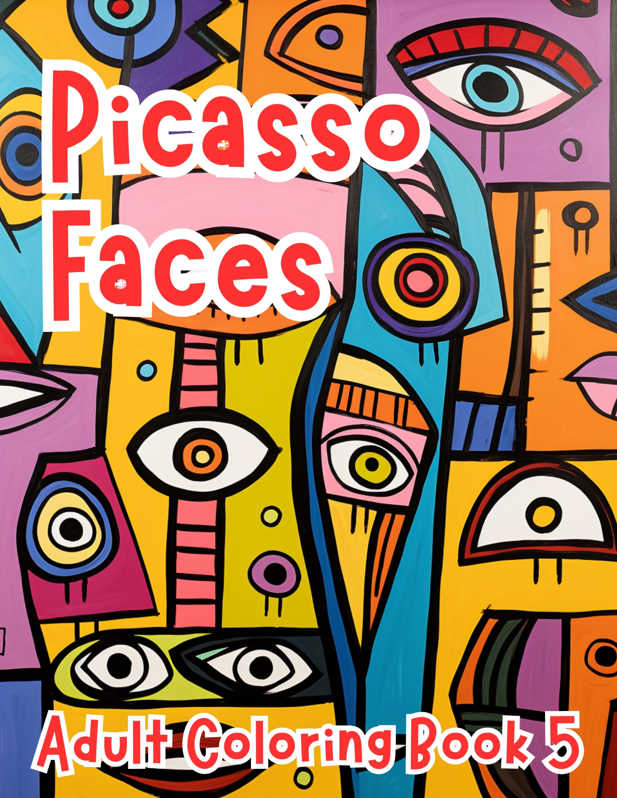 Picasso Faces Coloring for Adults Book 5