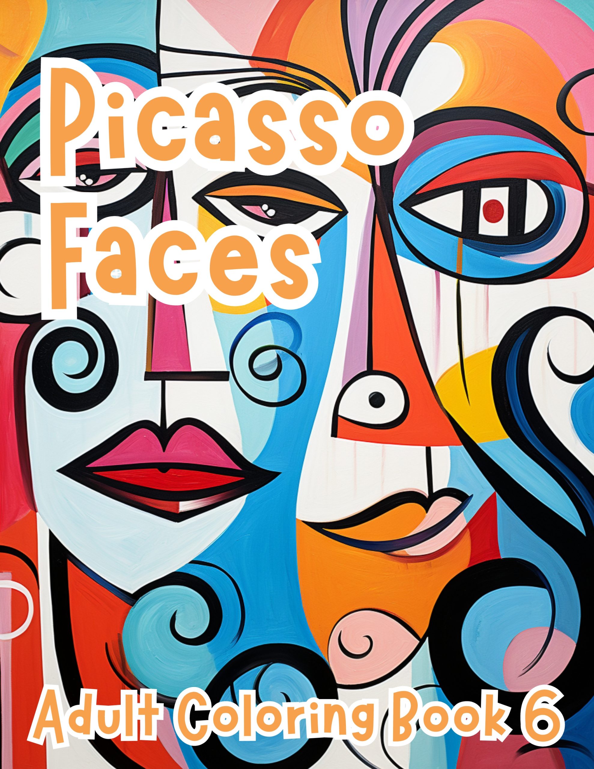 Picasso Faces Coloring for Adults Book 6