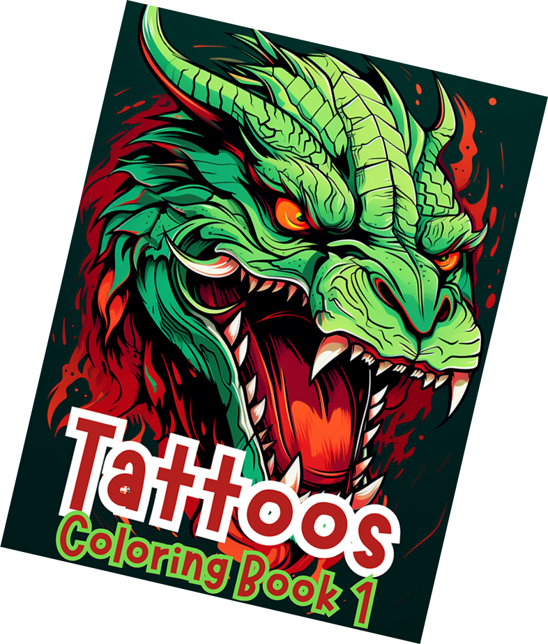 Tattoos Coloring Book