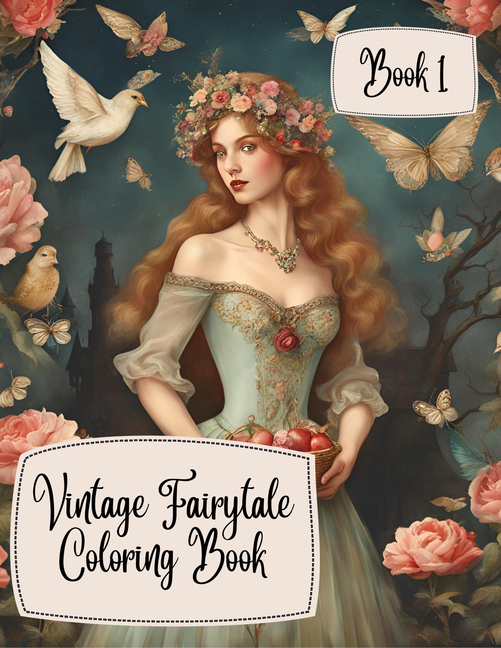 Vintage Fairytale Coloring Book