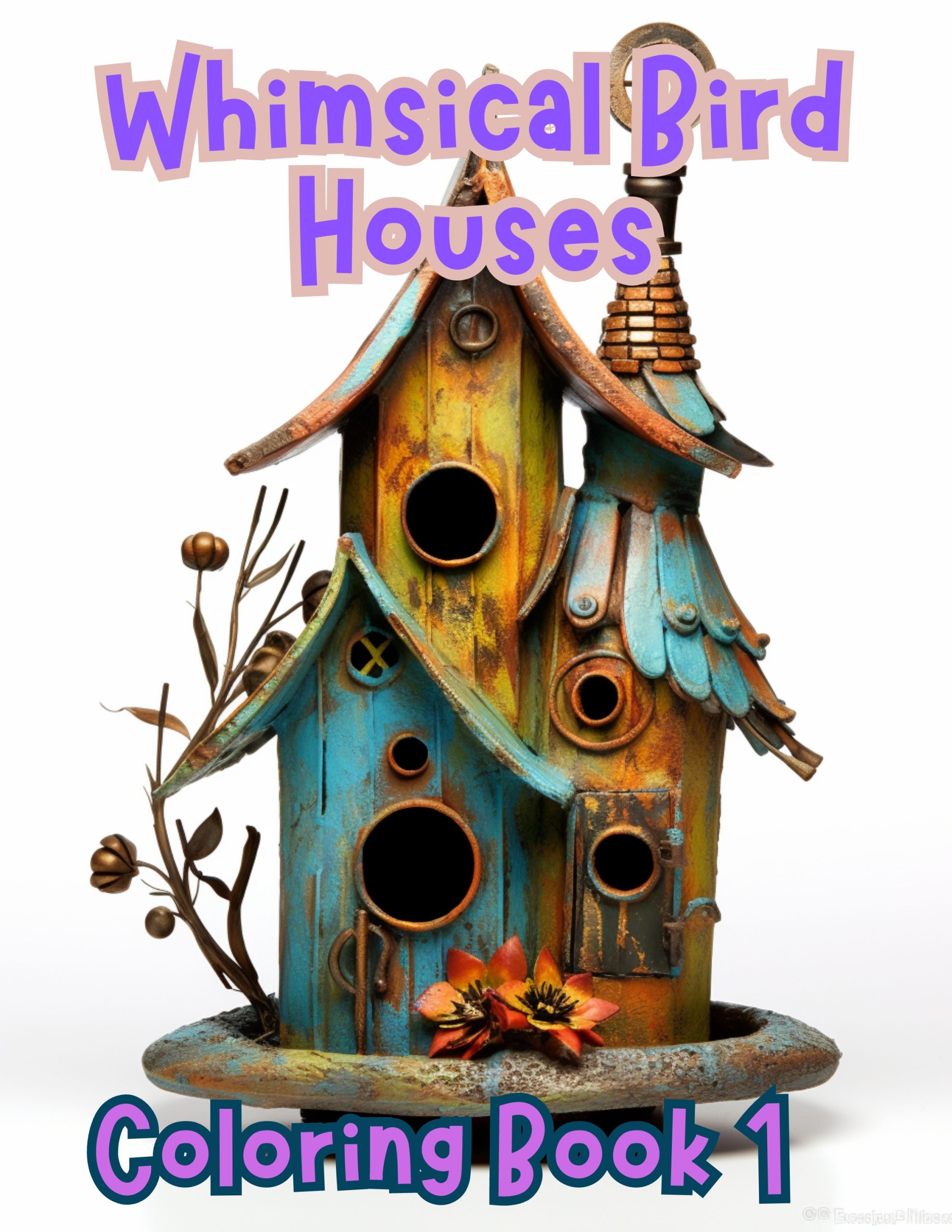 Whimsical Birdhouses Coloring Book